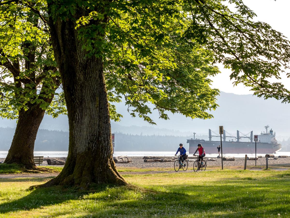 cenic view near Point Grey Road with ocean and ship in the distance—luxury homes overlooking English Bay and integrated smart living